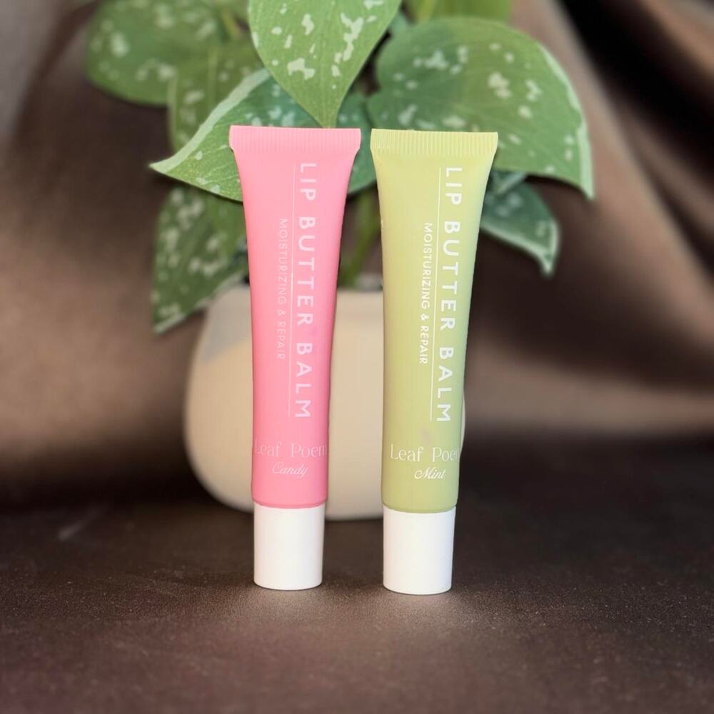 Leaf poem lip butter balm - Mint & Strawberry